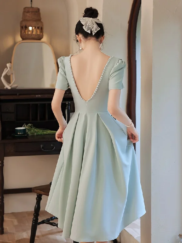 Maxi Dresses for Family Gatherings During HolidaysFashionSierra - Vintage Square Collar A-Line Prom Dress Maxi Dresses for Family Gatherings During HolidaysFashionSierra - Vintage Square Collar A-Line Prom Dress