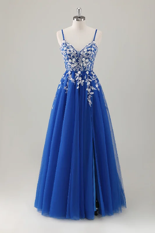 Strapless Cotton Dresses for Ladies' Beachside RelaxationRoyal Blue Ball-Gown Long Appliqued Prom Dress with Slit Strapless Cotton Dresses for Ladies' Beachside RelaxationRoyal Blue Ball-Gown Long Appliqued Prom Dress with Slit