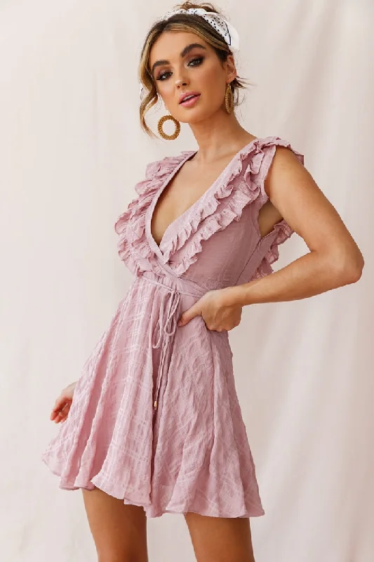 Gothic Style Dresses for Ladies with Black Lace AccentsAsher Layered Frill Neckline Mini Dress Blush Gothic Style Dresses for Ladies with Black Lace AccentsAsher Layered Frill Neckline Mini Dress Blush