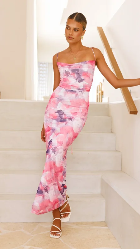 Maxi Dresses with Vintage Paisley Prints for a Retro LookAshley Maxi Dress - Pink Floral Maxi Dresses with Vintage Paisley Prints for a Retro LookAshley Maxi Dress - Pink Floral