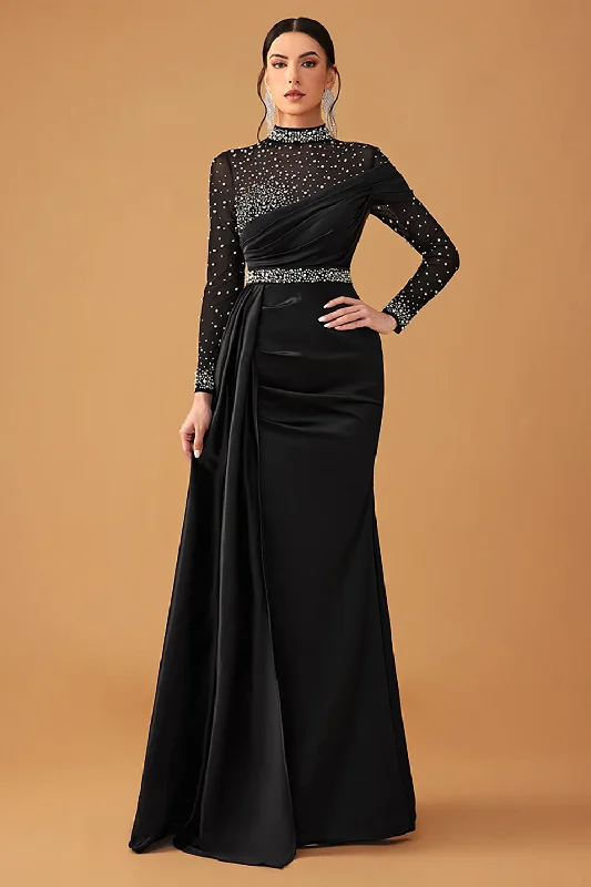 Plus Size Jersey Wrap Dresses for Ladies' Easygoing LookBlack Sparkly A Line Halter Long Prom Dress with Beading Plus Size Jersey Wrap Dresses for Ladies' Easygoing LookBlack Sparkly A Line Halter Long Prom Dress with Beading