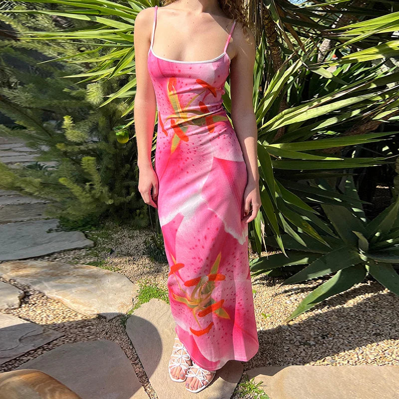 Fiery Red Maxi Dresses for a Dramatic LookPrint Spaghetti Strap Bodycon Elegant Fashion Sexy Sleeveless Club Women Dresses Maxi Dress Fiery Red Maxi Dresses for a Dramatic LookPrint Spaghetti Strap Bodycon Elegant Fashion Sexy Sleeveless Club Women Dresses Maxi Dress