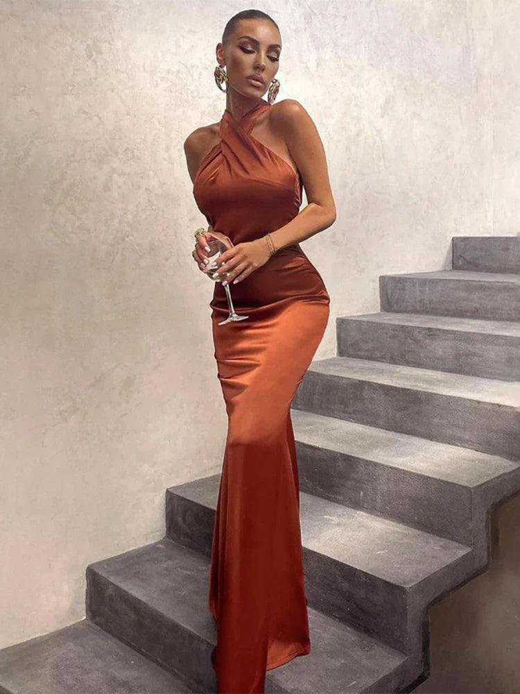 Maxi Dresses for Bridal ShowersSleeveless Cross Halter Backless Bodycon Sexy Elegant Party Club Evening Summer Maxi Dress Women Maxi Dresses for Bridal ShowersSleeveless Cross Halter Backless Bodycon Sexy Elegant Party Club Evening Summer Maxi Dress Women