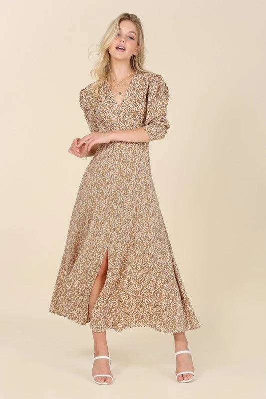 Light Pink Flowy Maxi Dresses for SpringFit and Flare floral maxi dress