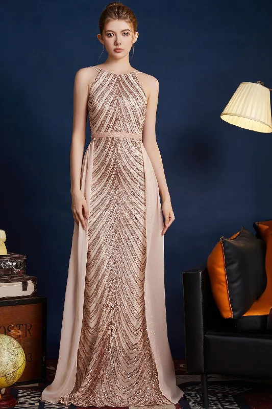 Taffeta Dresses with Pleated Bodice for Ladies' Structured LookGolden Glitter A Line Spaghetti Straps Beaded Long Prom Dress Taffeta Dresses with Pleated Bodice for Ladies' Structured LookGolden Glitter A Line Spaghetti Straps Beaded Long Prom Dress