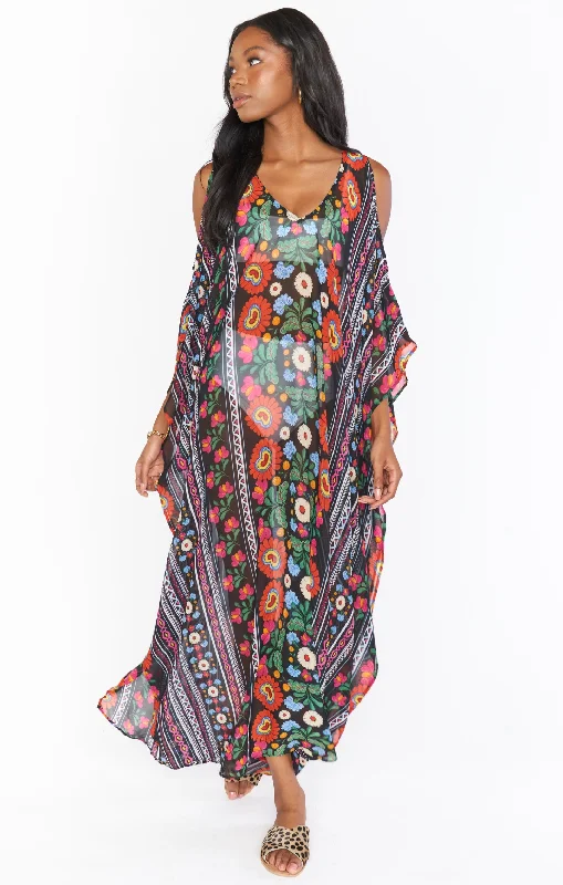 Maxi Dresses Embellished with Crystals for a Sparkling LookHana Boo ~ Multi Floral