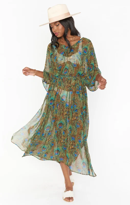 Sturdy Canvas Maxi Dresses for Outdoor AdventuresHana TruMu ~ Original Peacock