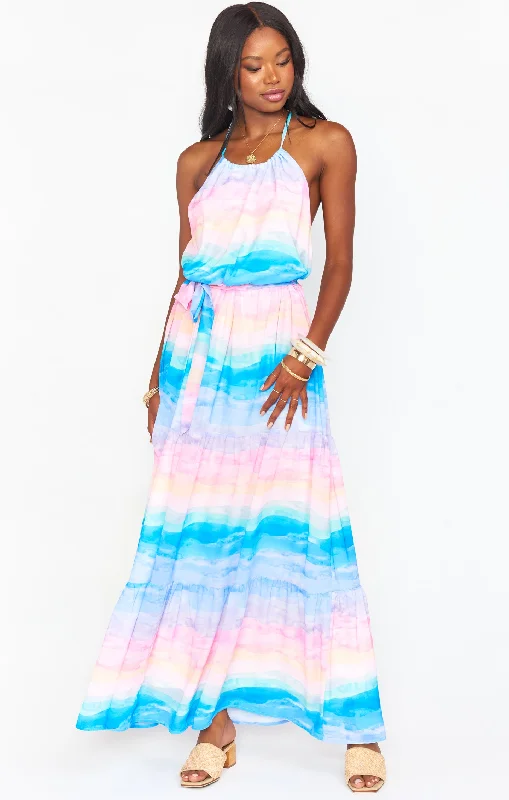 Long - Line Maxi Dresses with a Cape - Like DesignIsabella Maxi Dress ~ MUmaid Waves Long - Line Maxi Dresses with a Cape - Like DesignIsabella Maxi Dress ~ MUmaid Waves