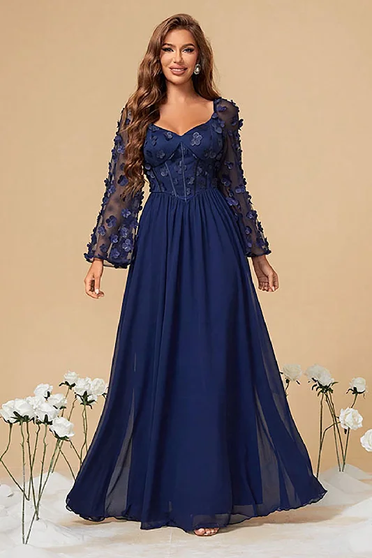 Strapless Dresses with Tassel Accents for Ladies' Fun and Flirty LookNavy A Line Long Sleeves Corset Formal Dress With Long Sleeves Strapless Dresses with Tassel Accents for Ladies' Fun and Flirty LookNavy A Line Long Sleeves Corset Formal Dress With Long Sleeves
