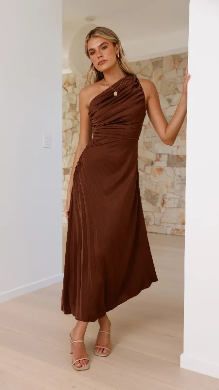Maxi Dresses for Family Outings in the ParkMarissa Maxi Dress - Chocolate