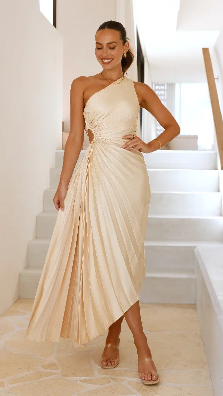 Maxi Dresses for Company Annual MeetingsOlivia Maxi Dress - Lemon
