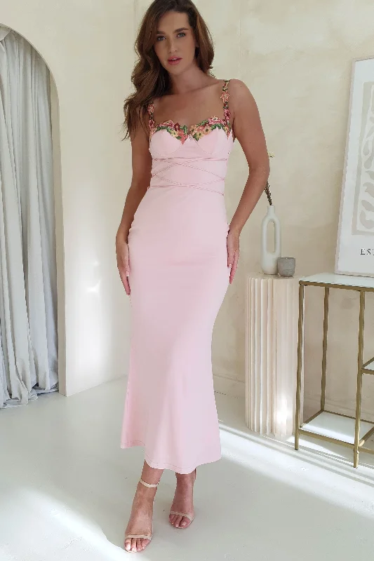 Sturdy Canvas Maxi Dresses for Outdoor AdventuresRowan Bodycon Maxi Dress | Baby Pink Sturdy Canvas Maxi Dresses for Outdoor AdventuresRowan Bodycon Maxi Dress | Baby Pink