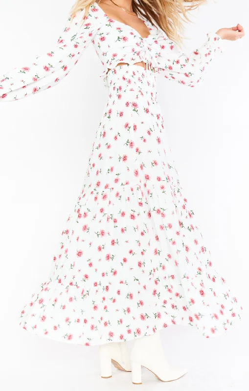 Korean - Style Sweet Maxi DressesSadie Convertible Skirt Dress ~ Darling Ditsy