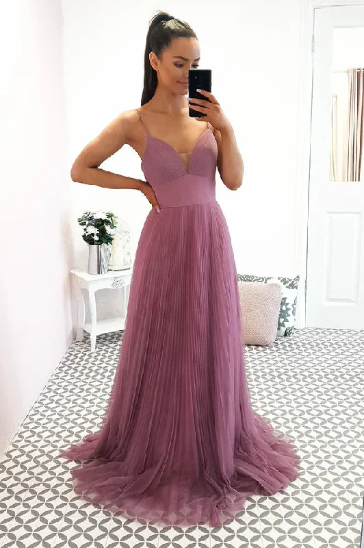 Korean - Style Sweet Maxi DressesZahra Bridesmaid Dress Orchid