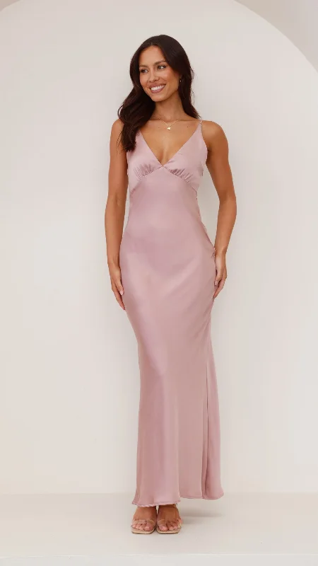 Maxi Dresses for Baby ShowersZiah Maxi Dress - Dusty Pink