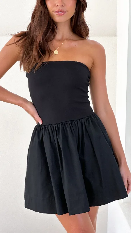 Sleeveless Party Dresses with Sequined Neckline for Ladies' Glamorous AppealChristel Mini Dress - Black Sleeveless Party Dresses with Sequined Neckline for Ladies' Glamorous AppealChristel Mini Dress - Black