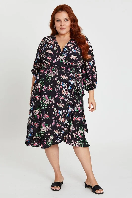 Tulle Party Dresses with Beaded Waistband for Ladies' Defined Waist and Graceful LookFloral Print Maxi Dress V-neck Long Sleeve Tulle Party Dresses with Beaded Waistband for Ladies' Defined Waist and Graceful LookFloral Print Maxi Dress V-neck Long Sleeve