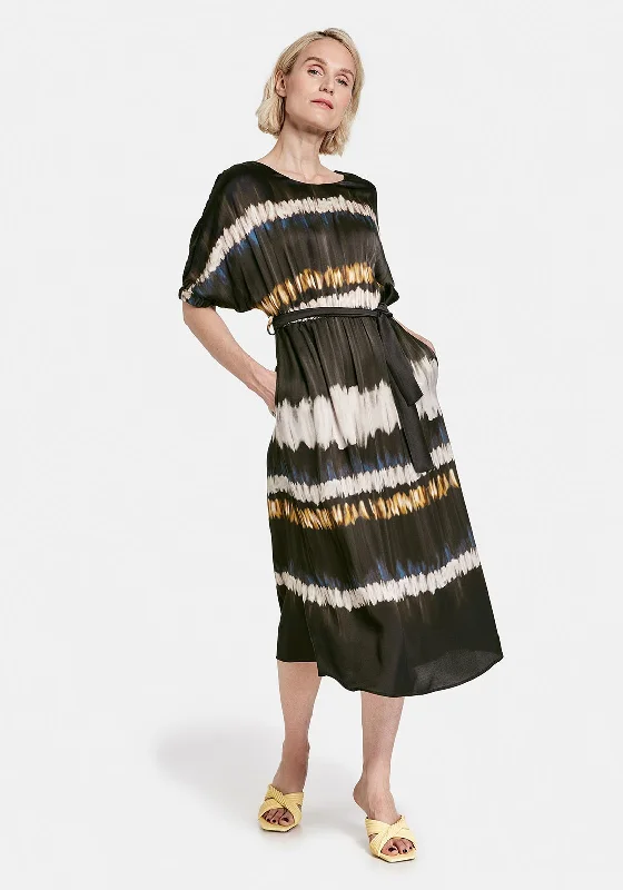 Button - down denim midi dress for a casual and laid - back lookGerry Weber Blur Print Midi Dress, Multi Button - down denim midi dress for a casual and laid - back lookGerry Weber Blur Print Midi Dress, Multi