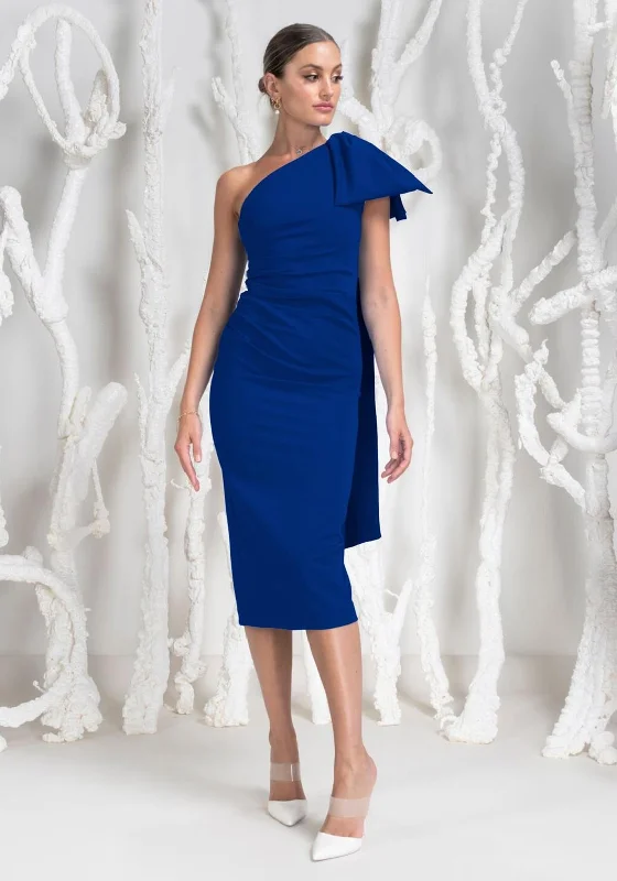 Affordable midi dress for budget - conscious shoppersKevan Jon Krystle One Shoulder Midi Dress, Cobalt Affordable midi dress for budget - conscious shoppersKevan Jon Krystle One Shoulder Midi Dress, Cobalt