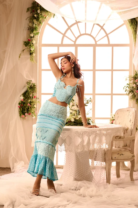 Ombre Party Dresses with Gradient Effect for Ladies' Unique and Stylish LookZita Powder Blue Coord Set Ombre Party Dresses with Gradient Effect for Ladies' Unique and Stylish LookZita Powder Blue Coord Set
