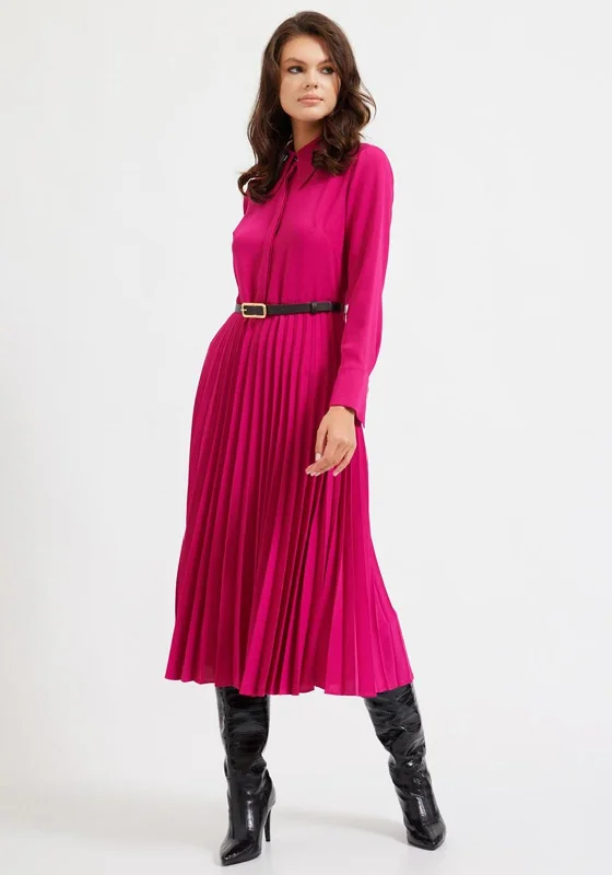 Square neck midi dress for a vintage - inspired charmSetre Pleated Skirt Midi Dress, Orchid Square neck midi dress for a vintage - inspired charmSetre Pleated Skirt Midi Dress, Orchid