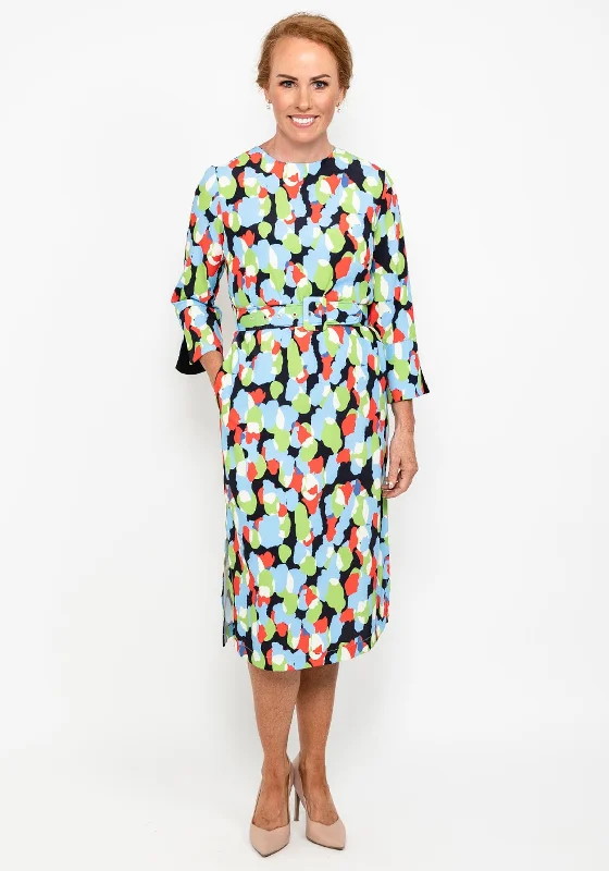 Wrap - style midi dress with a customizable fitThis Girl’s Curiosity Print Shift Midi Dress, Multi Wrap - style midi dress with a customizable fitThis Girl’s Curiosity Print Shift Midi Dress, Multi