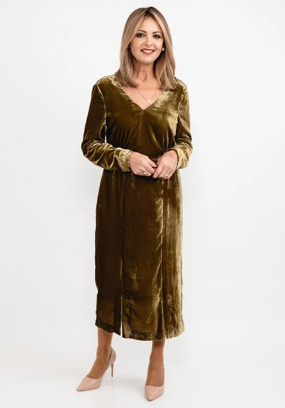Midi dress for a movie night with a cozy sweater or jacketWhite Stuff Nadia Velvet Midi Dress, Dark Chartreuse Midi dress for a movie night with a cozy sweater or jacketWhite Stuff Nadia Velvet Midi Dress, Dark Chartreuse