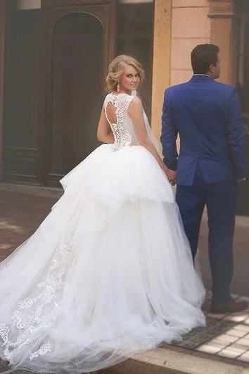 Strapless mermaid wedding dress for a sleek silhouetteA-Line Ball Gown Empire Mini Jewel Bell Empire Dropped Appliques Cathedral Train Tulle Dress Strapless mermaid wedding dress for a sleek silhouetteA-Line Ball Gown Empire Mini Jewel Bell Empire Dropped Appliques Cathedral Train Tulle Dress