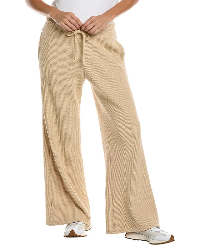 Solid color palazzo pants for women in bright huesATM Anthony Thomas Melillo Waffle Knit Wide Leg Pant Solid color palazzo pants for women in bright huesATM Anthony Thomas Melillo Waffle Knit Wide Leg Pant