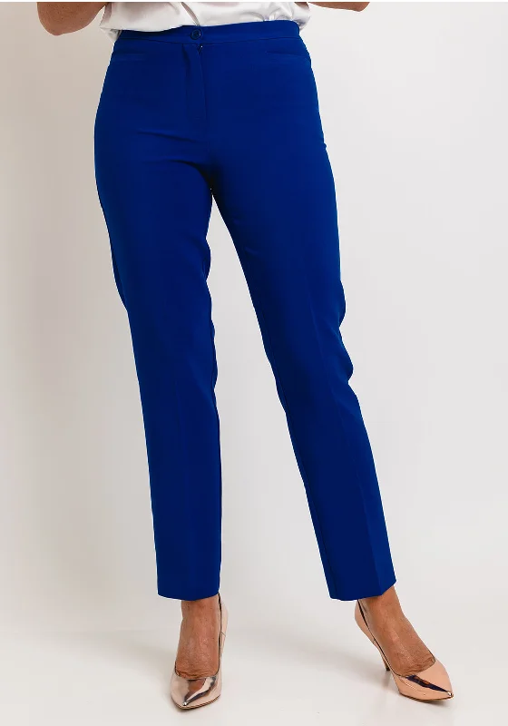 Embroidered pants for women in ethnic designsAvalon Penny Slim Leg Trousers, Royal Blue Embroidered pants for women in ethnic designsAvalon Penny Slim Leg Trousers, Royal Blue