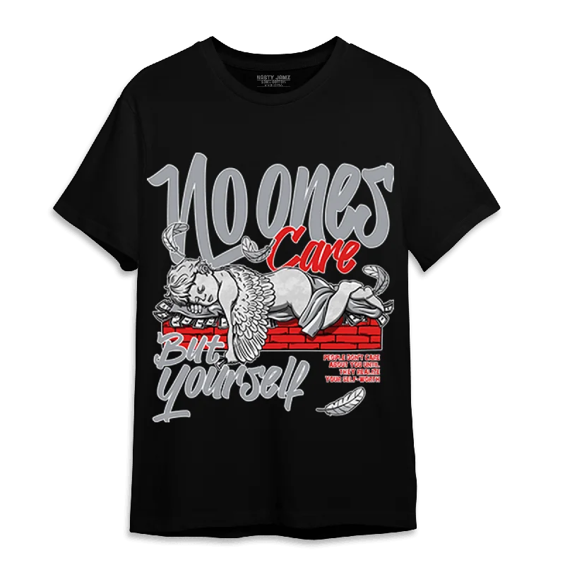 Plus size women's V - neck T - shirt for a flattering lookNastyJamz Bred Reimagined 4s T Shirt Match No Ones Care Plus size women's V - neck T - shirt for a flattering lookNastyJamz Bred Reimagined 4s T Shirt Match No Ones Care