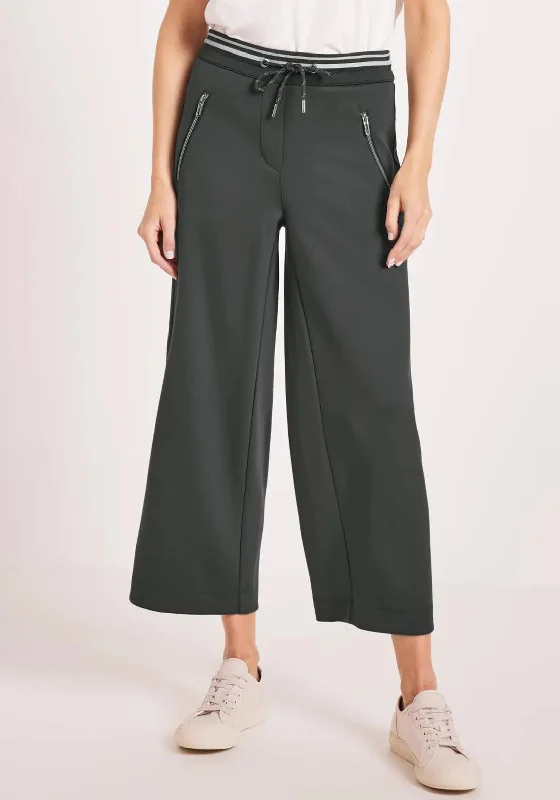Jeans with distressed details for womenCecil Casual Wide Leg Trousers, Khaki