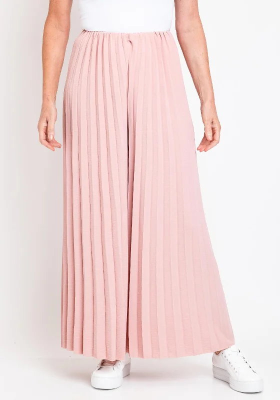 Thermal lined jogger pants for women in a warm and sporty styleSerafina Collection One Size Pleat Trousers, Pink Thermal lined jogger pants for women in a warm and sporty styleSerafina Collection One Size Pleat Trousers, Pink