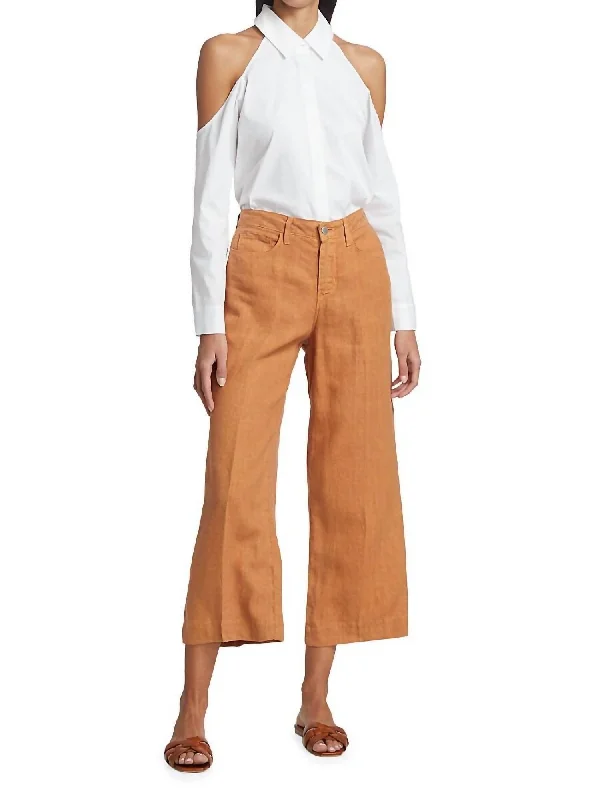 Paisley patterned wide leg jeans for women in an elegant and unique styleDanica High Rise Wide Leg Trouser In Ginger Paisley patterned wide leg jeans for women in an elegant and unique styleDanica High Rise Wide Leg Trouser In Ginger