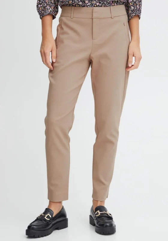 Velvet wide leg pants for women in a luxurious styleFransa Carrie Mid Waist Trousers, Camel Velvet wide leg pants for women in a luxurious styleFransa Carrie Mid Waist Trousers, Camel