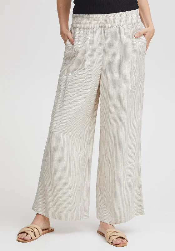 Corduroy skinny pants for women in a modern fitFransa Pinstripe Wide Leg Trousers, Beige Corduroy skinny pants for women in a modern fitFransa Pinstripe Wide Leg Trousers, Beige