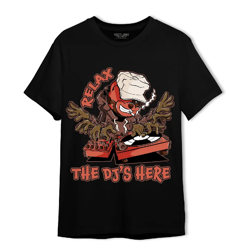 Women's oversized graphic T - shirt with a trendy sloganNastyJamz High OG Dusted Clay 1s T Shirt Match BER The DJ Here Women's oversized graphic T - shirt with a trendy sloganNastyJamz High OG Dusted Clay 1s T Shirt Match BER The DJ Here