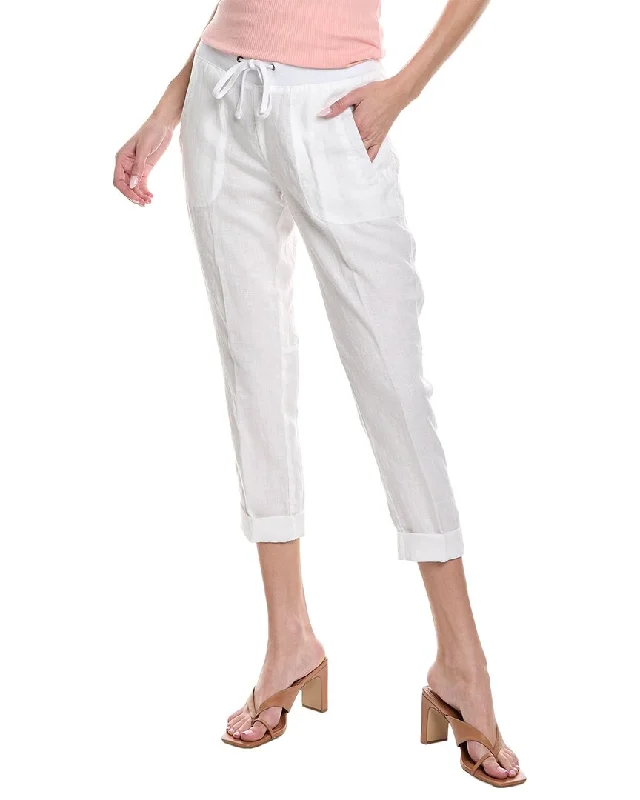 Drawstring linen pants for women in a casual and breathable styleJames Perse Linen Utility Pant Drawstring linen pants for women in a casual and breathable styleJames Perse Linen Utility Pant