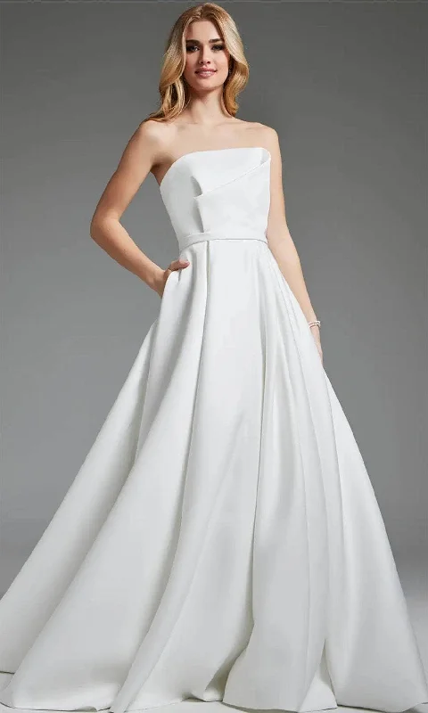 Quirky - designed wedding dress for an individual brideJovani JB40599 - Strapless Pleated A-Line Bridal Gown Quirky - designed wedding dress for an individual brideJovani JB40599 - Strapless Pleated A-Line Bridal Gown