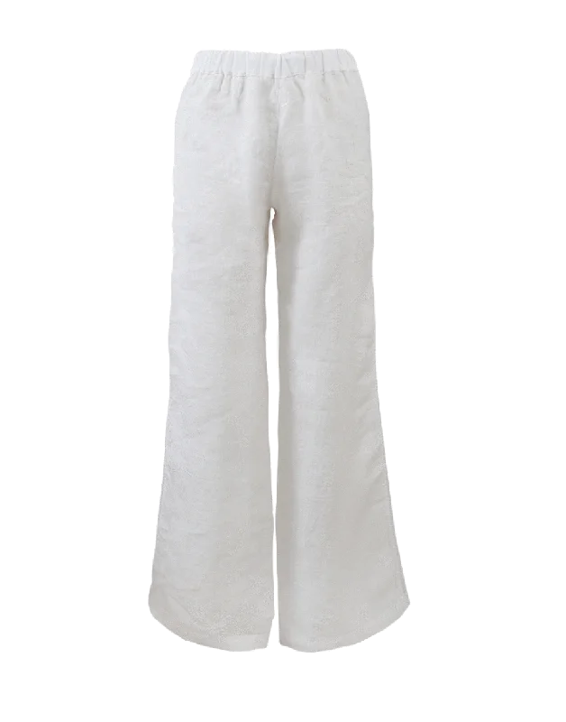 Sequined wide leg jeans for women in a glamorous and party - ready styleLace Side Pull On Pant Sequined wide leg jeans for women in a glamorous and party - ready styleLace Side Pull On Pant
