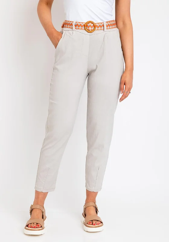 High waisted wide leg pants for women in summerThe Serafina Collection One Size Slim Crop Trouser, Beige High waisted wide leg pants for women in summerThe Serafina Collection One Size Slim Crop Trouser, Beige