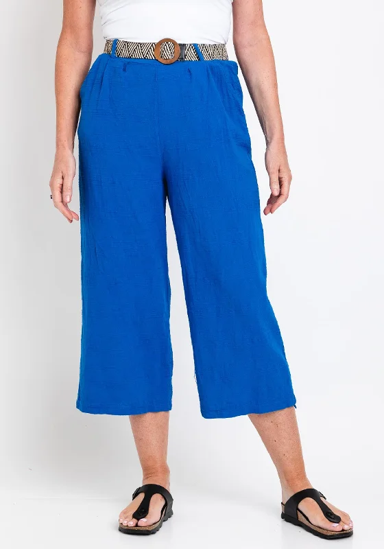 Thermal lined pants for women in cold weatherThe Serafina Collection One Size Wide Leg Crop Trouser, Royal Blue Thermal lined pants for women in cold weatherThe Serafina Collection One Size Wide Leg Crop Trouser, Royal Blue