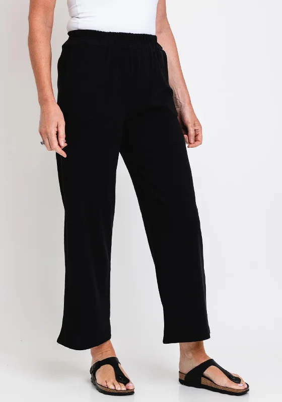 High rise cigarette pants for women in autumnSerafina Collection One Size Wide Leg Trouser, Black High rise cigarette pants for women in autumnSerafina Collection One Size Wide Leg Trouser, Black