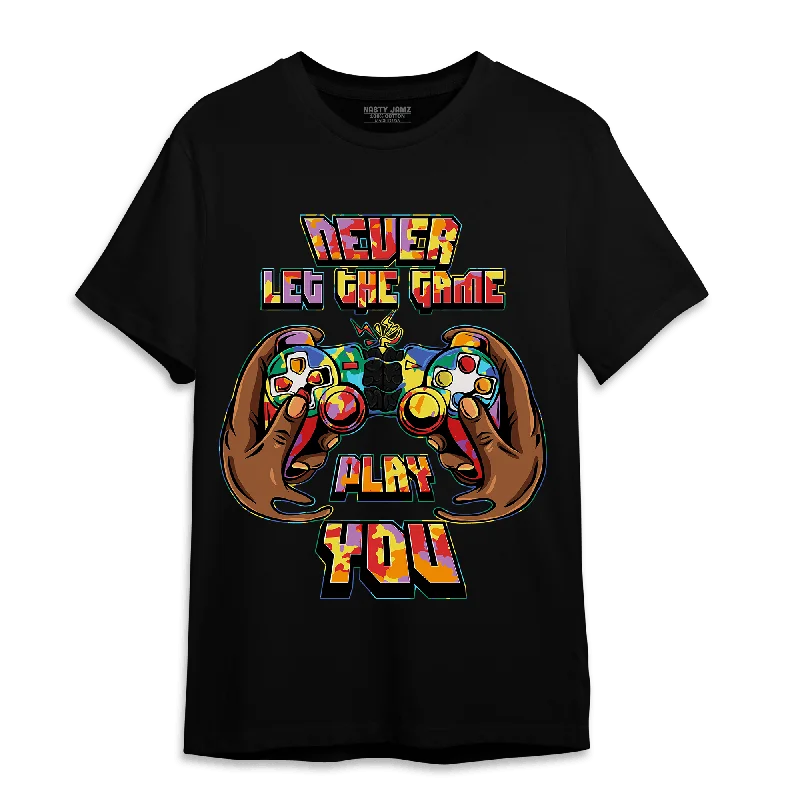 Plus size women's V - neck T - shirt for a flattering lookNastyJamz Mid GS Six Championships 1s T Shirt Match The Game Changer Plus size women's V - neck T - shirt for a flattering lookNastyJamz Mid GS Six Championships 1s T Shirt Match The Game Changer