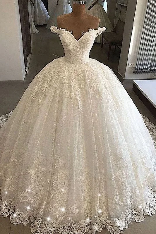 Outdoor - wedding - perfect lightweight wedding dressNew Arrival Ball Gown White Lace Wedding Dresses Off Shoulder Women Bridal Gowns Prom Dress cg22344 Outdoor - wedding - perfect lightweight wedding dressNew Arrival Ball Gown White Lace Wedding Dresses Off Shoulder Women Bridal Gowns Prom Dress cg22344