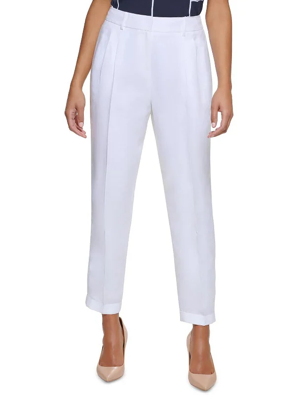 Bootcut pants for women to pair with bootsPetites Womens Linen Blend Slim Leg Ankle Pants Bootcut pants for women to pair with bootsPetites Womens Linen Blend Slim Leg Ankle Pants