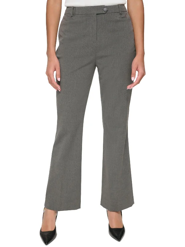 Printed palazzo pants for women in a colorful and trendy stylePetites Womens Mid-Rise Flare Leg Trouser Pants Printed palazzo pants for women in a colorful and trendy stylePetites Womens Mid-Rise Flare Leg Trouser Pants