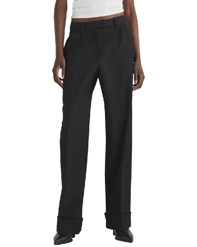 Striped wide leg pants for women in a bold fashion statementrag & bone Marianne Italian Wool Pant Striped wide leg pants for women in a bold fashion statementrag & bone Marianne Italian Wool Pant