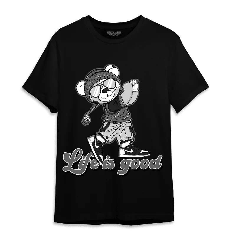 Long - sleeved women's T - shirt with a bell - sleeve designNastyJamz Retro High OG Black White 1s T Shirt Match BER Like Golf Long - sleeved women's T - shirt with a bell - sleeve designNastyJamz Retro High OG Black White 1s T Shirt Match BER Like Golf