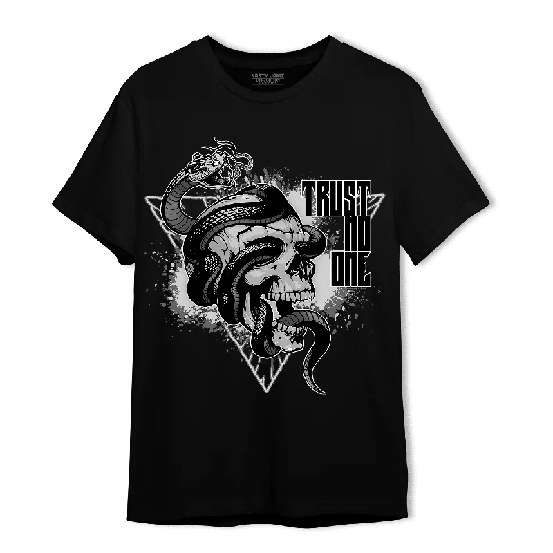 Women's T - shirt with a dropped - shoulder and wide - sleeve designNastyJamz Retro High OG Black White 1s T Shirt Match Dont Trust Any Women's T - shirt with a dropped - shoulder and wide - sleeve designNastyJamz Retro High OG Black White 1s T Shirt Match Dont Trust Any